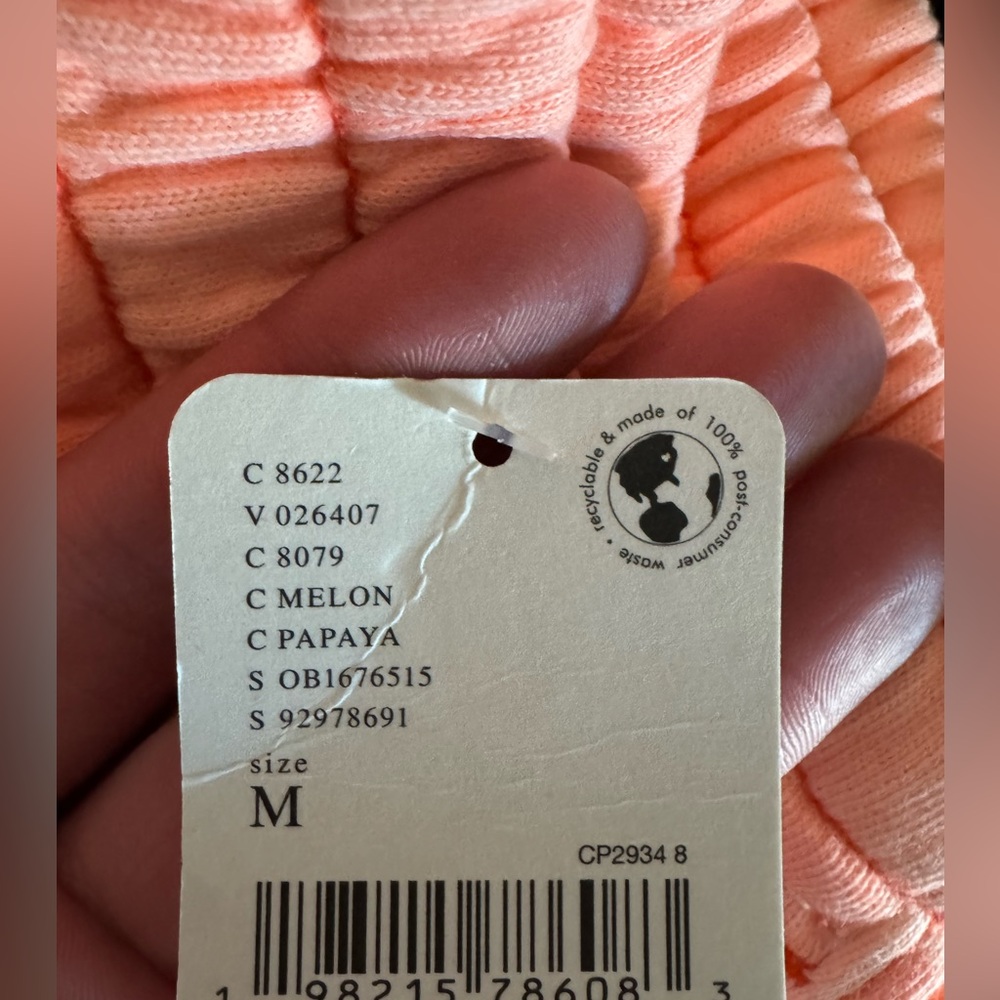 NWT Free People FP Movement All Star Solid Pants - melon papaya - medium - Picture 9 of 9